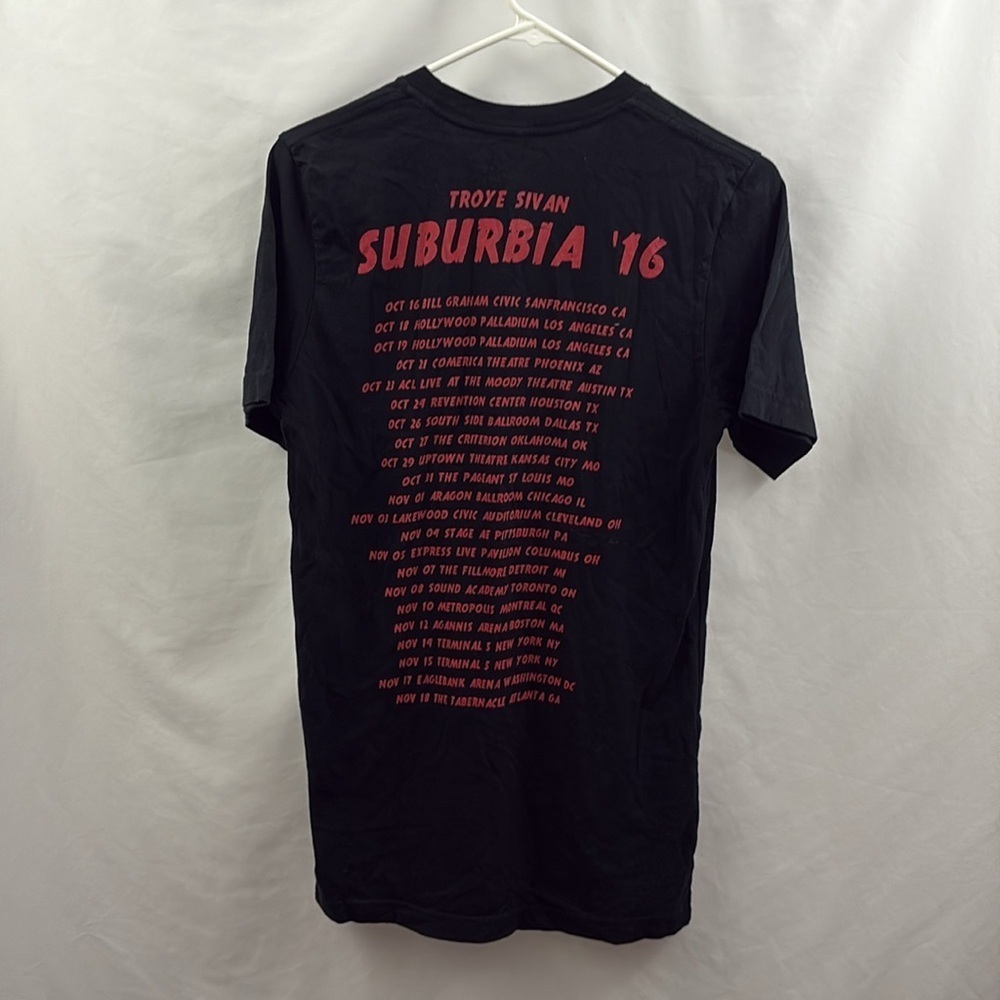 Troye Sivan Suburbia '16 Tour Black T-Shirt - Picture 4 of 6